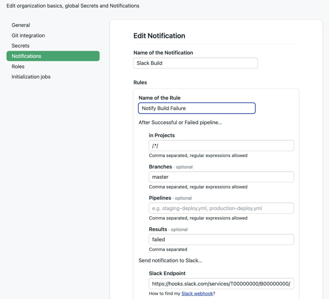 Setting up Slack notifications in Semaphore