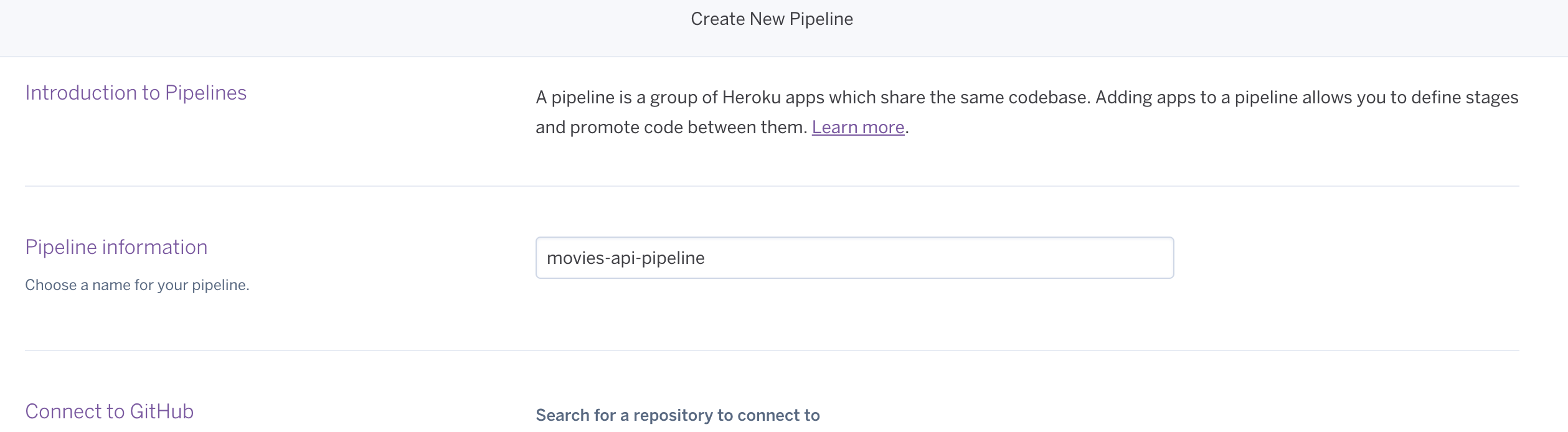 Create Pipeline
