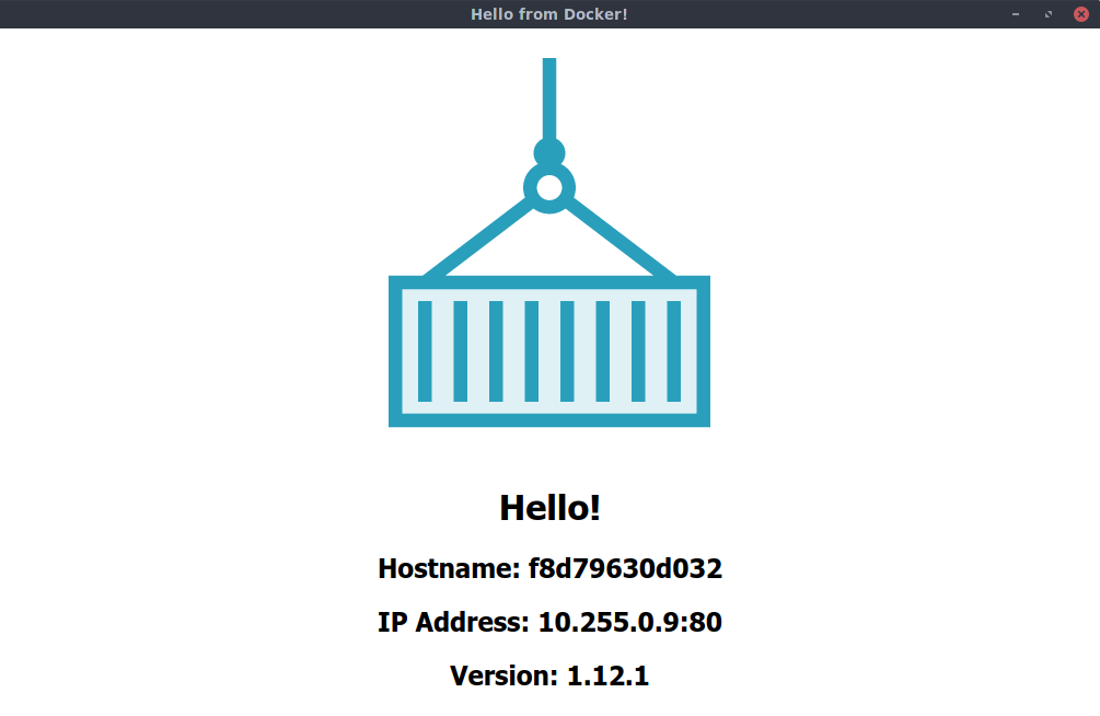 Hello from Docker